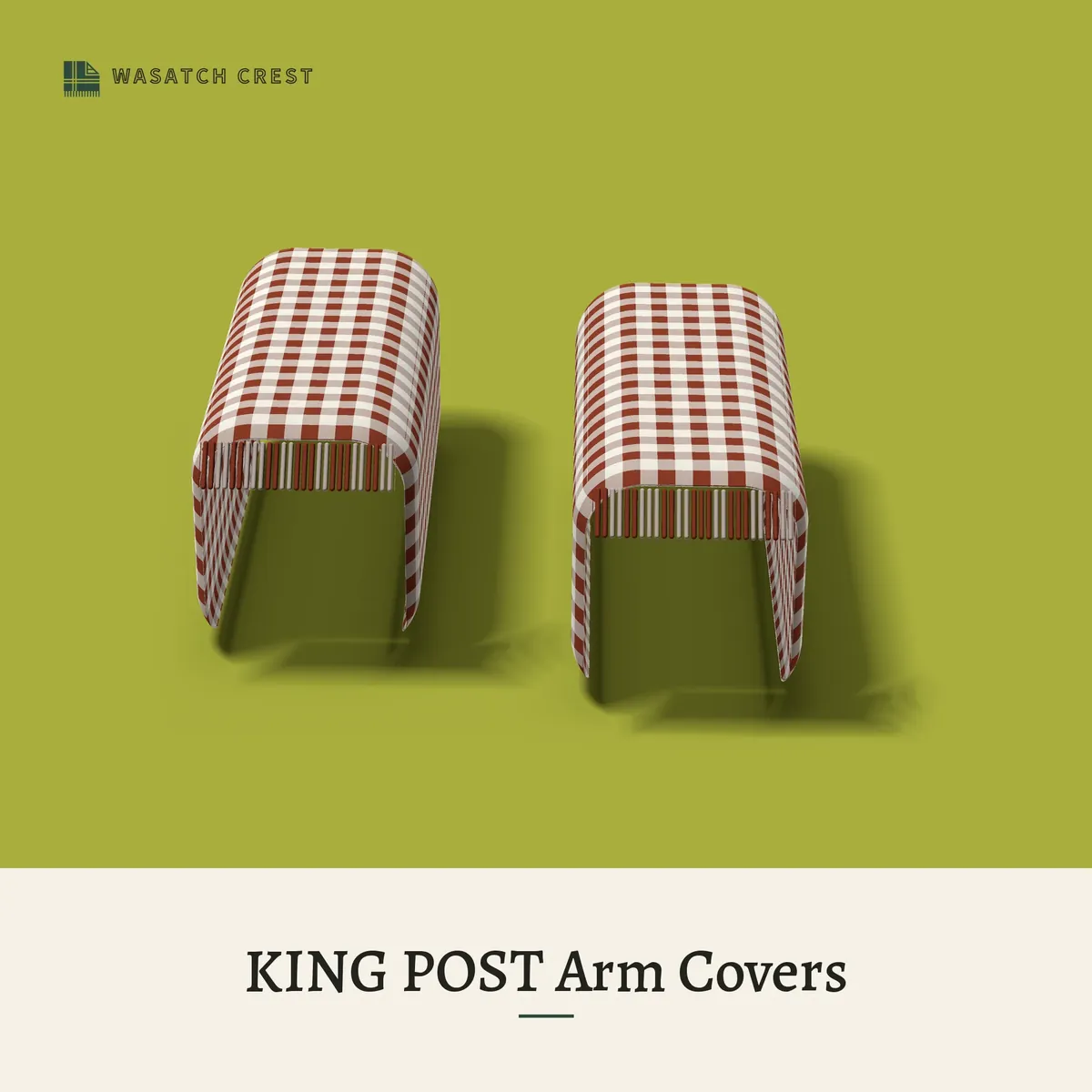 Provisional render of the KING POST Arm Covers, not a photo of the finished product