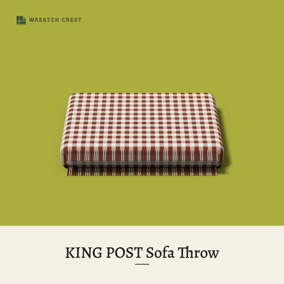 Provisional render of the KING POST Sofa Throw, not a photo of the finished product