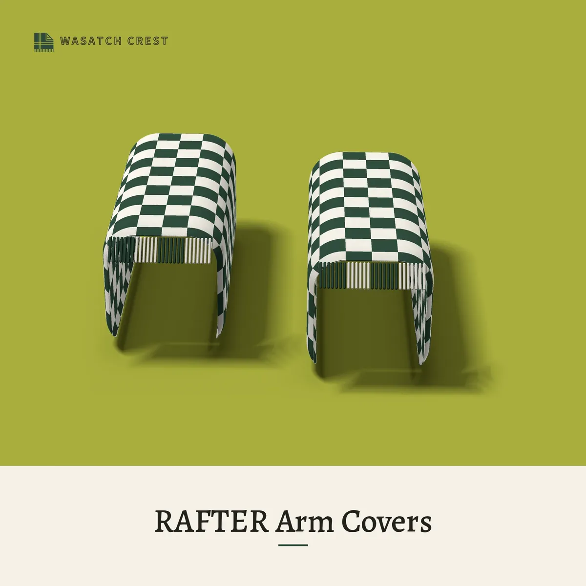 Provisional render of the RAFTER Arm Covers, not a photo of the finished product