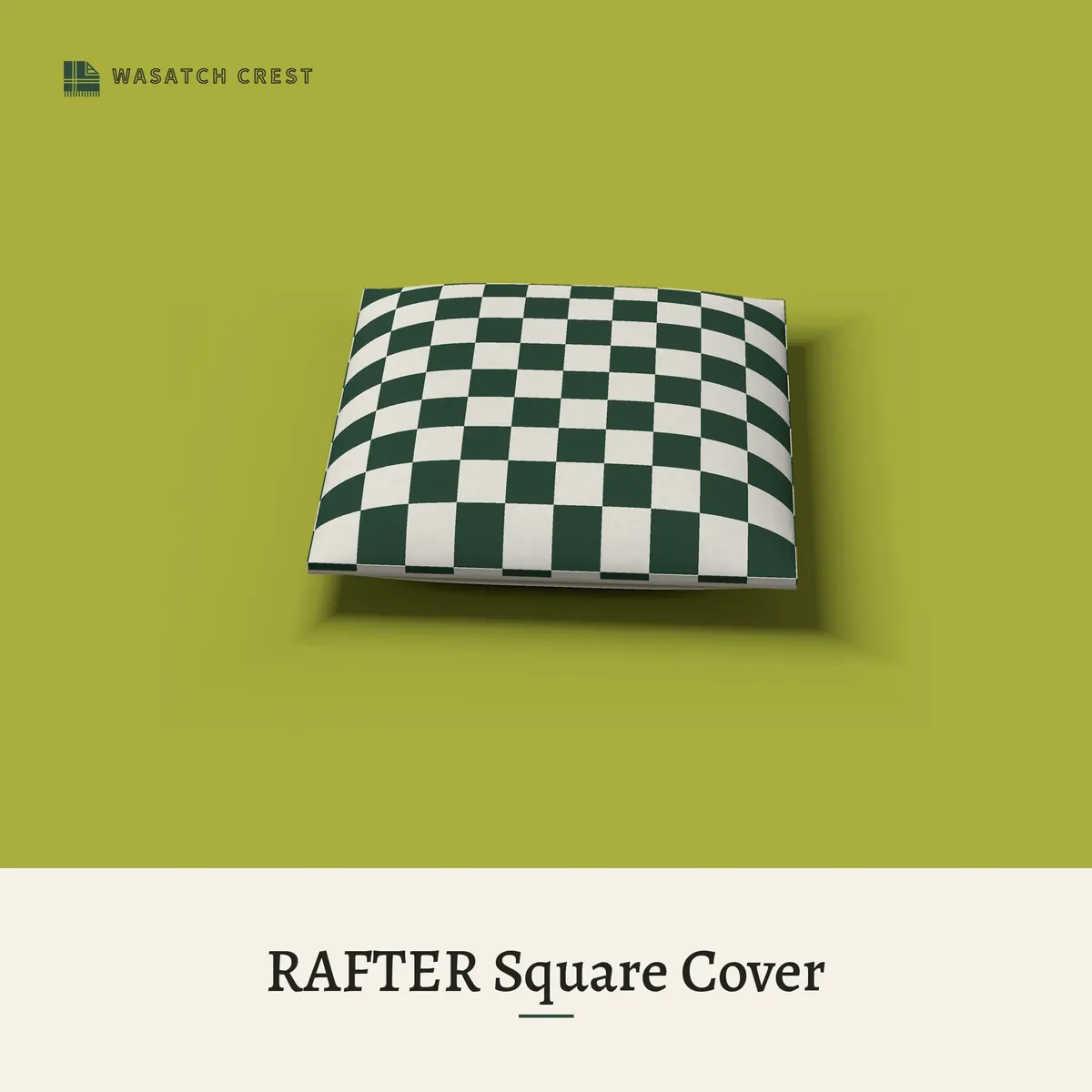 Provisional render of the RAFTER Square Cover, not a photo of the finished product