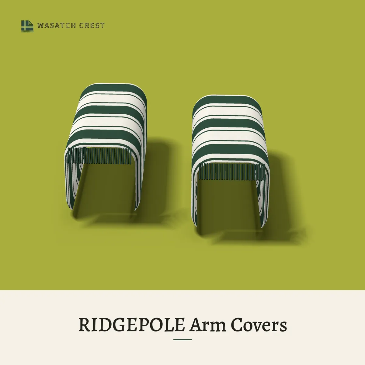 Provisional render of the RIDGEPOLE Arm Covers, not a photo of the finished product