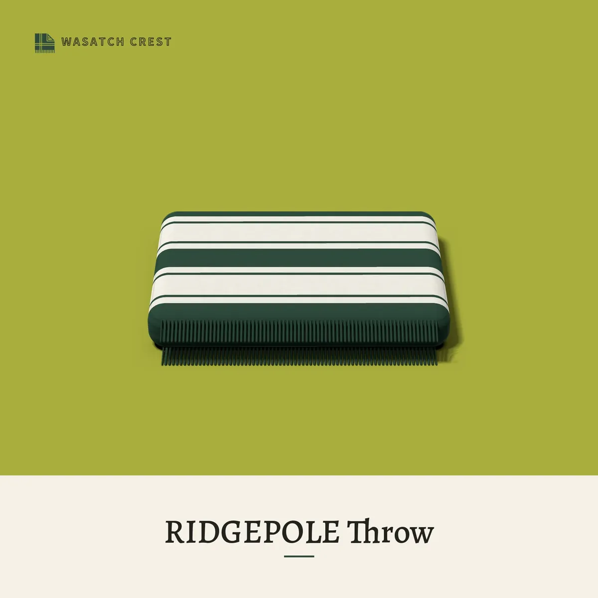 Provisional render of the RIDGEPOLE Throw, not a photo of the finished product